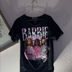 Barbie Black and Pink Kids T-Shirt